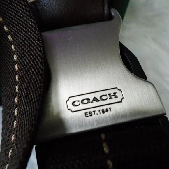 Coach Men Varick Sling Backpack Green F70692 - Picture 11 of 15